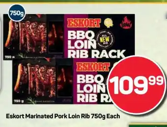 Eskort Marinated Pork Loin Rib 750g Each