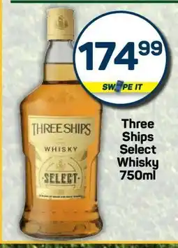 Pick n Pay Three Ships Select Whisky 750ml offer
