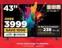 HiFi Corp 43-inch QLED Google TV-43ES520H offer