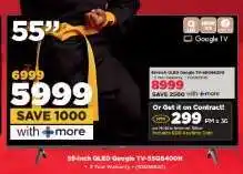 HiFi Corp 55-inch QLED Google TV-55Q6400H offer