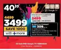HiFi Corp 40-inch FHD Google TV-40ES400H offer