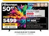 HiFi Corp Hisense 50-Inch QLED 4K TV-50Q60G offer