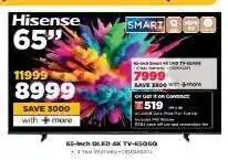 HiFi Corp Hisense 65-Inch QLED 4K TV-65Q60G offer