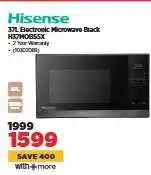 HiFi Corp Hisense 37L Electronic Microwave Black H37MOBS5X offer