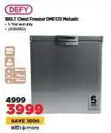 HiFi Corp DEFY 195LT Chest Freezer DMF513 Metallic offer