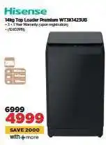 HiFi Corp Hisense 14kg Top Loader Premium WT3K1423UB offer