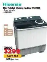 HiFi Corp Hisense 14kg TwinTub Washing Machine WSCF143 offer