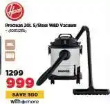 HiFi Corp Hoover Proclean 20L S/Steel W&D Vacuum offer