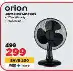 HiFi Corp orion 30cm Desk Fan Black offer