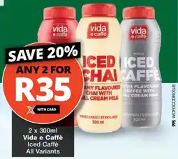 Checkers Vida e Caffè Iced Caffè All Variants offer