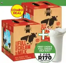 1UP First choice full cream milk offer