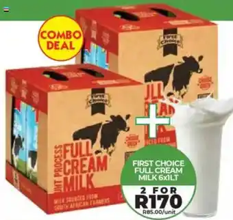 1UP First choice full cream milk offer