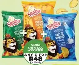 1UP Simba chips assorted offer