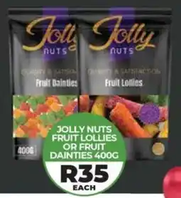 1UP Jolly nuts fruit lollies or fruit dainties offer