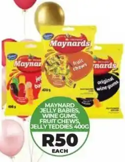 1UP Maynard jelly babies, wine gums, fruit chews, jelly teddies offer