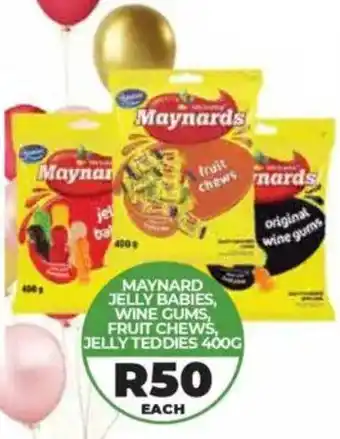 1UP Maynard jelly babies, wine gums, fruit chews, jelly teddies offer