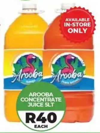 1UP Arooba concentrate juice offer