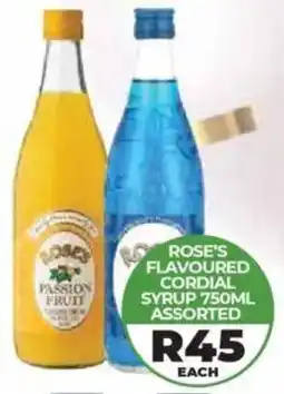 1UP Rose's flavoured cordial syrup assorted offer