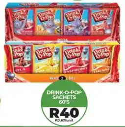 1UP Drink-o-pop sachets offer