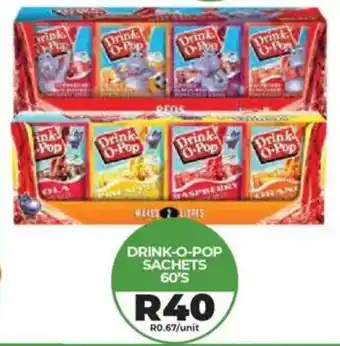 1UP Drink-o-pop sachets offer