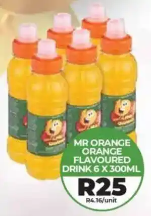 1UP Mr orange flavoured drink offer