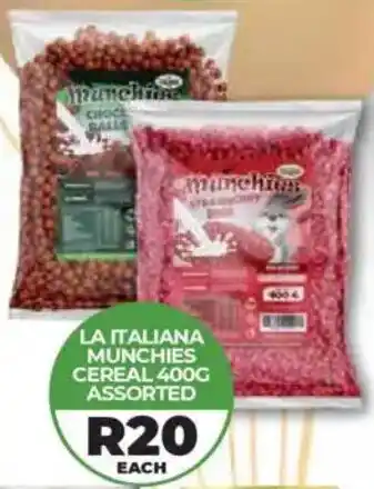 1UP La italiana munchies cereal assorted offer