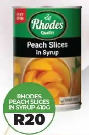 1UP Rhodes peach slices in syrup offer
