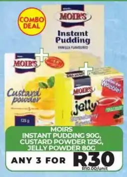 1UP Moir's instant pudding, custard powder, jelly powder offer