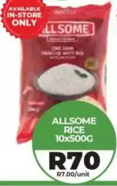 1UP Allsome rice offer