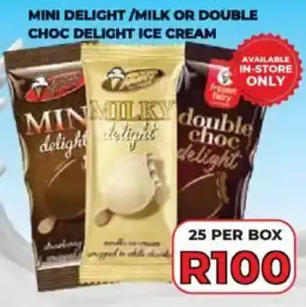 1UP Mini delight/ milk or double choc delight ice cream offer
