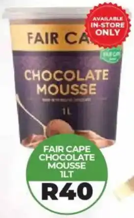 1UP Fair cape chocolate mousse offer