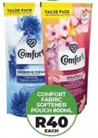 1UP Comfort fabric softener pouch offer