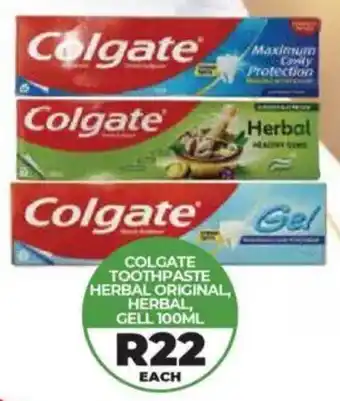 1UP Colgate toothpaste herbal original, herbal, gell offer