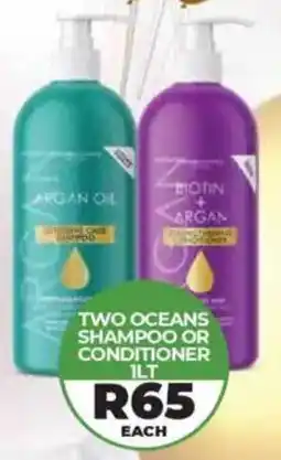 1UP Two oceans shampoo or conditioner offer