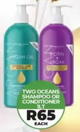1UP Two oceans shampoo or conditioner offer