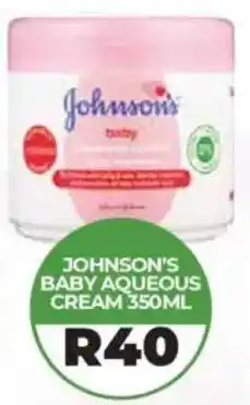 1UP Johnson's baby aqueous cream offer