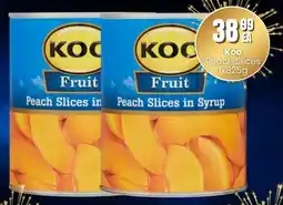 Super Save Koo Peach Slices offer