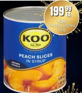 Super Save Koo Peach Slices offer