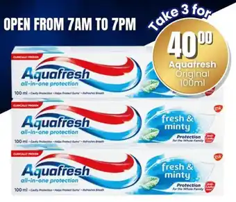 Super Save Aquafresh Original offer