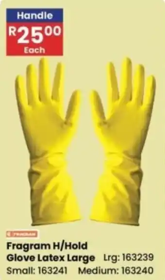 Africa Cash and Carry Fragram H/Hold Glove Latex Large offer