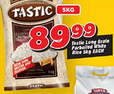 OK Grocer Tastic Long Grain Parboiled White Rice offer