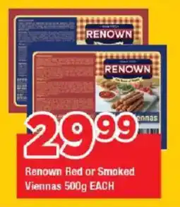 OK Grocer Renown Red or Smoked Viennas offer