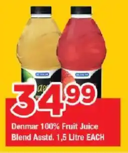 OK Grocer Denmar 100% Fruit Juice Blend Asstd. offer