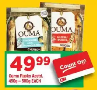 OK Grocer Ouma Rusks Asstd. offer