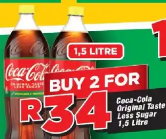 OK Grocer Coca-Cola Original Taste Less Sugar offer