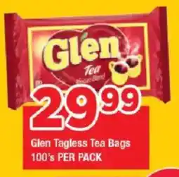 OK Grocer Glen Tagless Tea Bags offer