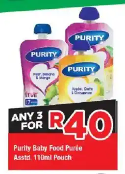 OK Grocer Purity Baby Food Purée Asstd. offer