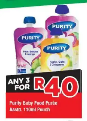 OK Grocer Purity Baby Food Purée Asstd. offer
