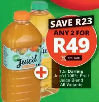 Darling Juic'd 100% Fruit Juice Blend All Variants