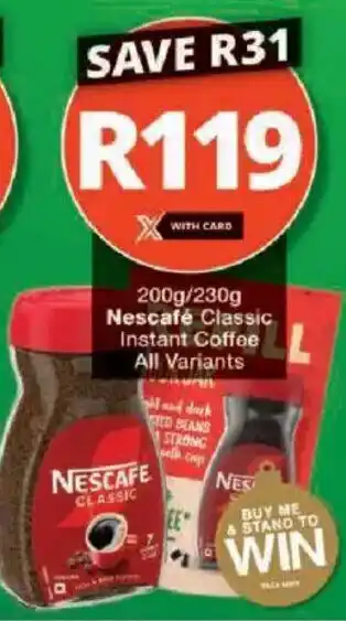 Nescafé Classic Instant Coffee All Variants
